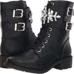 Sam Edelman Black Ankle Boots with Chunky Heel